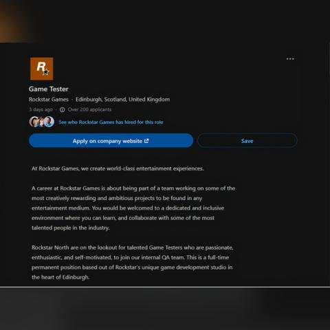 《GTA6》营销升温：R星招聘已满，外媒预测新动作！