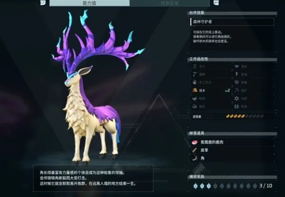 幻兽揭秘：帕鲁净世鹿属性解析，稀有鹿灵属性大揭秘