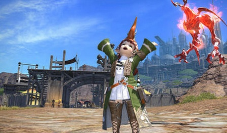 《FF14水晶沙漠炎火套装：揭秘神秘外观》