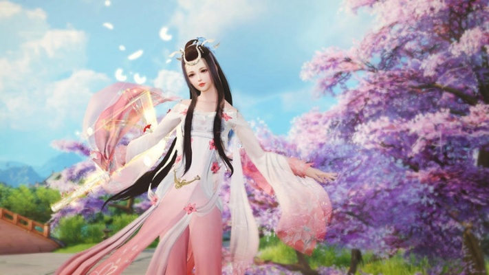 桃影琴心资料片新启！《桃花灼灼》歌声引路，直播桃花师妹，金条等你来拿！