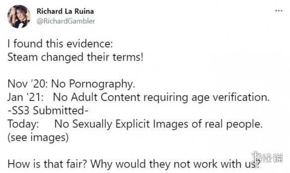 Steam下架成人游戏真相：女权组织成幕后黑手