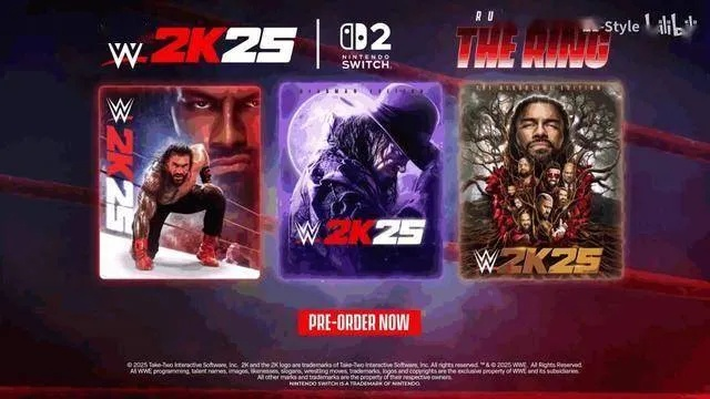 《WWE®2K25》任天堂Switch™2版+无畏包DLC今日震撼上线！