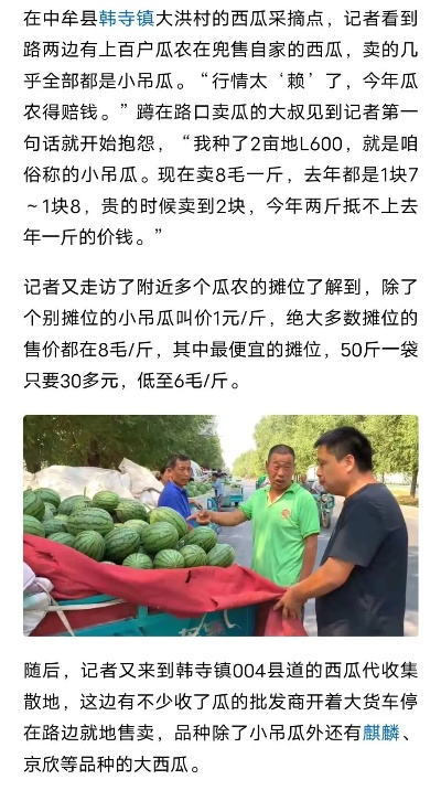 《韩农惊！西瓜173元/个，白菜32元/颗，价格飙升》