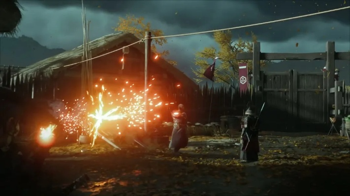 《羊蹄山之魂》新演示曝光：火焰锁镰技能惊艳登场