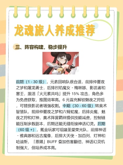 龙魂旅人角色培养秘籍：打造最强战力攻略