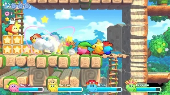 《星之卡比》联机狂欢！16人空中岛屿大战，8人本地挑战！