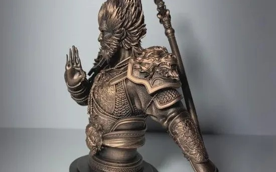 《黑神话钟馗》手搓半身像3D打印，还原威严霸主风采