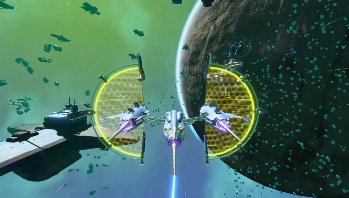 《无人深空》巨舰降临：探索宇宙新纪元！