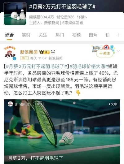 羽毛球价格飙升！世界羽联回应：危机尚存？揭秘真相