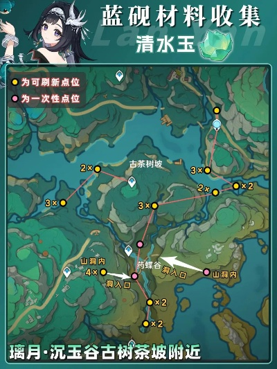 《原神》蓝砚突破材料攻略：高效收集路线盘点