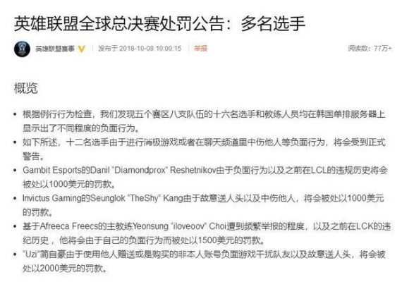 《英雄联盟》选手性别歧视言论引禁赛风波，公平竞技精神再受关注
