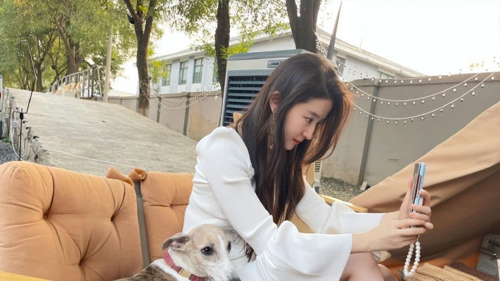 刘亦菲国庆自驾R7智界游，白衬衫黑吊带尽显休闲风采