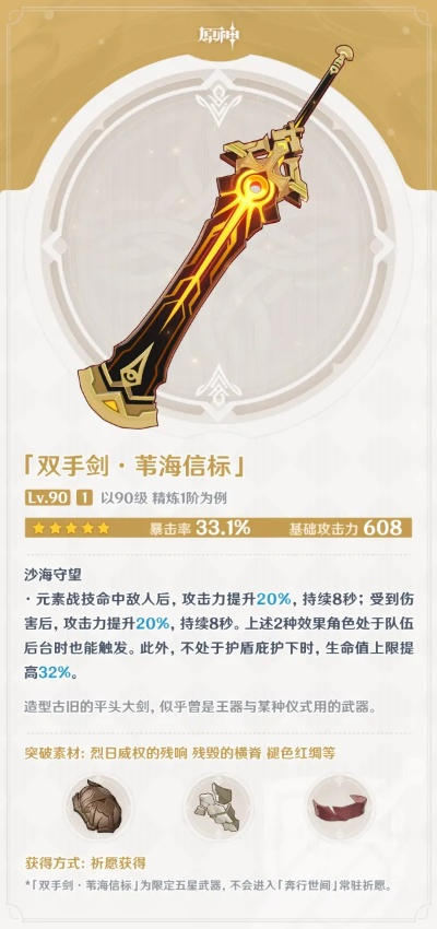 《原神》拾慧熔铸剑力解析，深度揭秘双手剑强度新价值