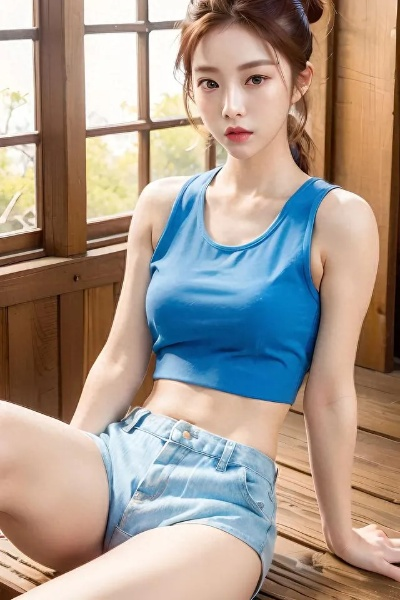 韩援YasalCOS白嫩大雷：小背心诱惑力十足！