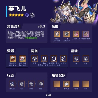 《崩坏星穹铁道》赛飞儿突破必备：材料攻略大揭秘