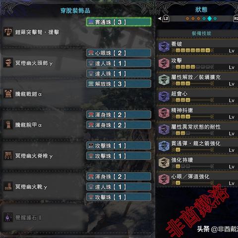 荒野重弩精通贯通龙，毕业配装攻略新解密