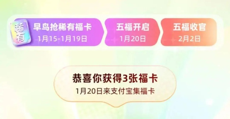 支付宝2025集福卡攻略：早鸟专享，解锁新春惊喜新玩法