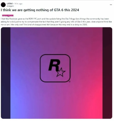 R星跳票再升级！《GTA6》延期背后新揭秘：游戏品质再飞跃
