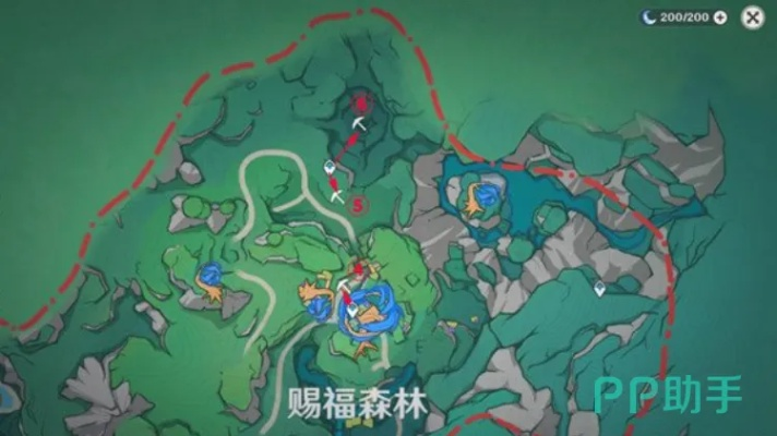 《原神》4.8赐福森林宝藏宝箱攻略，揭秘全位置分布秘籍