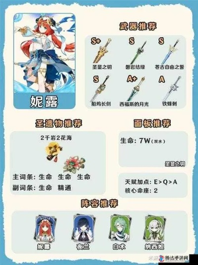 妮露武器首选攻略：解锁最强水元素新境界