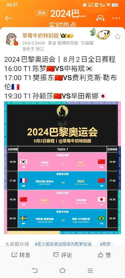 2024巴黎奥运赛事时间表深度解析，观赛攻略全揭秘