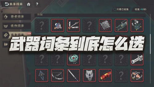 《物华弥新》武器秘配指南，解锁全新战斗价值