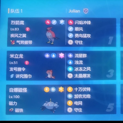 《宝可梦朱紫》F吃吼霸队攻略揭秘：掌握新战术！