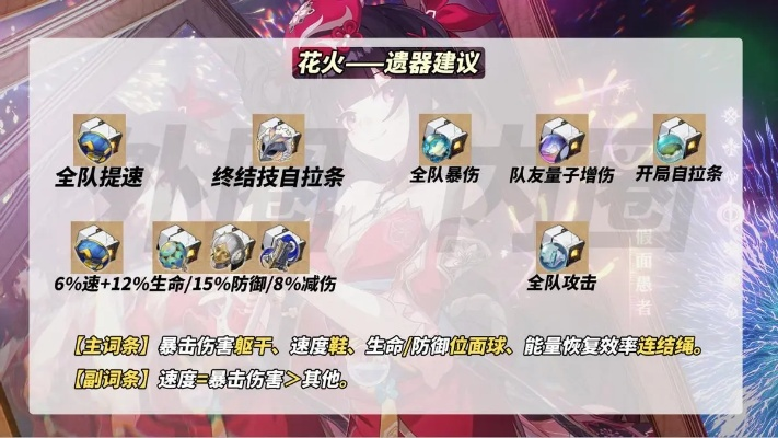 《崩坏星穹铁道》花火光锥遗器搭配攻略，打造最强战力新秘籍