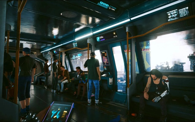 赛博朋克2077地铁奇景探秘之旅，沉浸式观光新体验