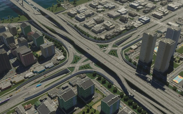 高效解决大路口拥堵，揭秘《都市天际线2》立交建造新策略