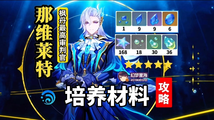 《原神》那维莱特突破秘籍：天赋升级必备材料全解析