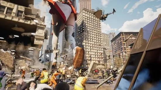 比基尼辣妈狂砸都市，女巨人游乐场新图曝光震撼来袭