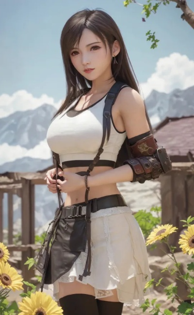 AI美图曝光！蒂法少妇风韵新演绎，绝美魅力一触即发