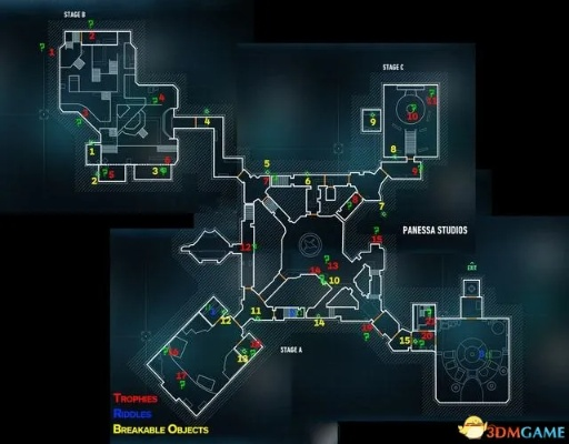 蝙蝠侠阿甘之城谜语人奖杯全收集，3小时速通实战路线图