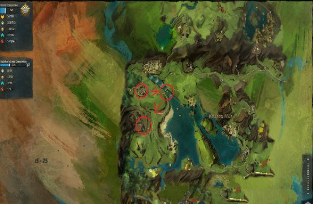 激战2甘达拉战区探索点全暴力拆解，2025速刷路线与隐藏成就黑话指南