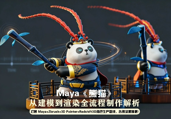 熊猫人CG动画制作全攻略，2025最新技术流实战解析，从模型提取到渲染输出的完整解决方案