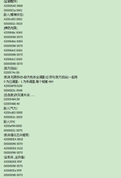 机战A金手指总失效？2025年最新代码库+防崩溃方案