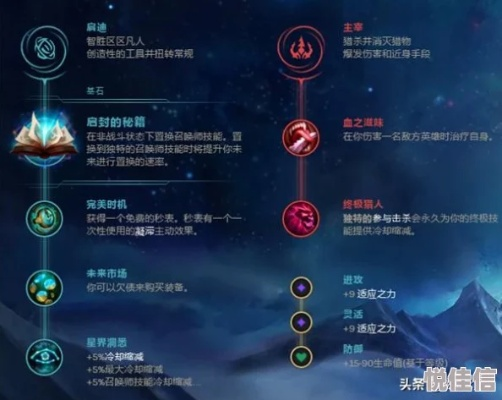 召唤师三系天赋核心机制解析