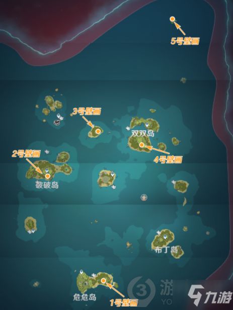 原神岛与海的彼端壁画全位置，2026最新解谜攻略+速通技巧