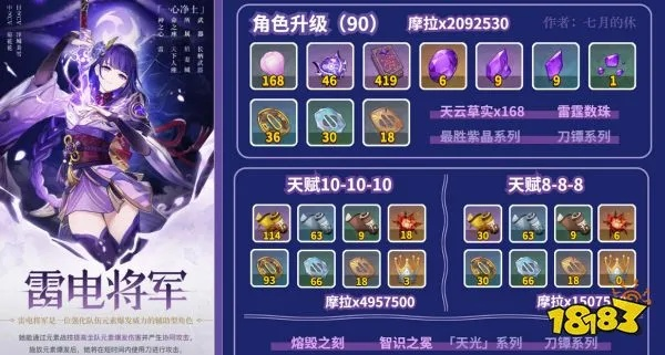 37岁雷电将军复刻引爆机场，2026年2月命座武器配队全场景实战圣经