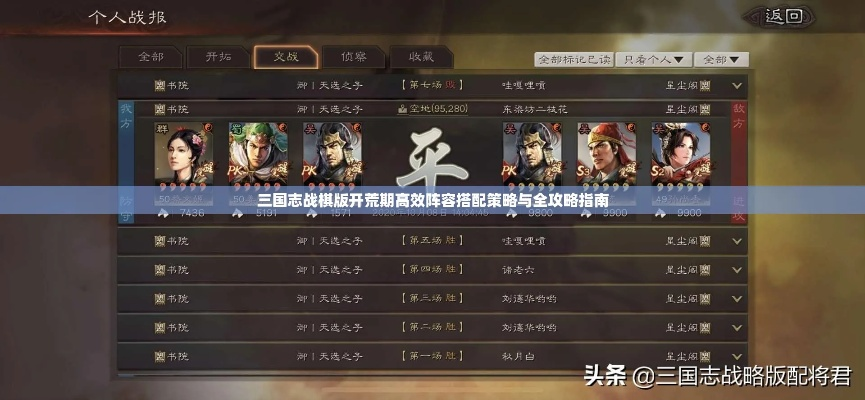 三国志战棋版2026开荒全攻略，S3赛季15套T0阵容实测数据曝光