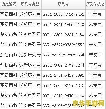 2026梦幻西游新手序列号终极指南，3类隐藏福利+激活避坑全解析