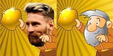 梅西神级撞脸黄金矿工？足球巨星与经典游戏角色的奇妙关联解析